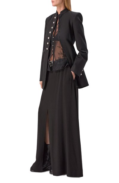 Хлопковый жакет ANN DEMEULEMEESTER черного цвета по цене 184500 руб., арт. B0014267/FA709, фото 2 Хлопковый жакет ANN DEMEULEMEESTER, арт. B0014267/FA709, фото 2