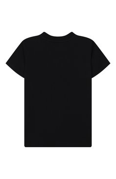 Детская хлопковая футболка MOSCHINO черного цвета, арт. HXM04K/LAA24/4-8 | Фото 2 (Рукава: Короткие; Материал внешний: Хлопок; Мальчики Кросс-КТ: Футболка-одежда; Тематический товар: Teddy Bear; Ростовка одежда: 4 года | 104 см, 5 лет | 110 см, 6 лет | 116 см, 8 лет | 128 см)