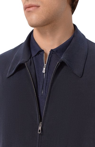 Куртка-рубашка GIORGIO ARMANI темно-синего цвета по цене 184500 руб., арт. GM004107/TE23036, фото 5 Куртка-рубашка GIORGIO ARMANI, арт. GM004107/TE23036, фото 5