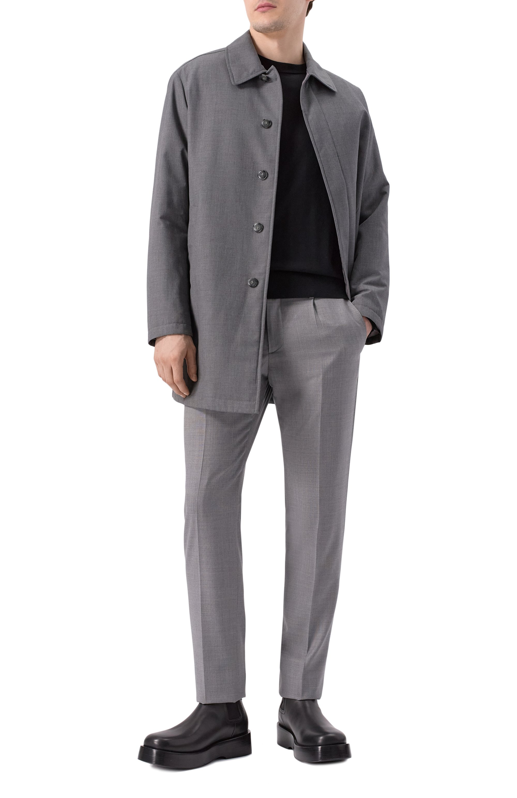 Шерстяной джемпер BRIONI черного цвета по цене 126000 руб., арт. UMQ90L/0ZK82, фото 2 Шерстяной джемпер BRIONI, арт. UMQ90L/0ZK82, фото 2