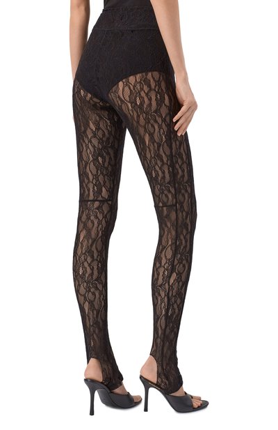 Легинсы MSGM черного цвета по цене 36450 руб., арт. 3942MDP10/257812, фото 4 Легинсы MSGM, арт. 3942MDP10/257812, фото 4