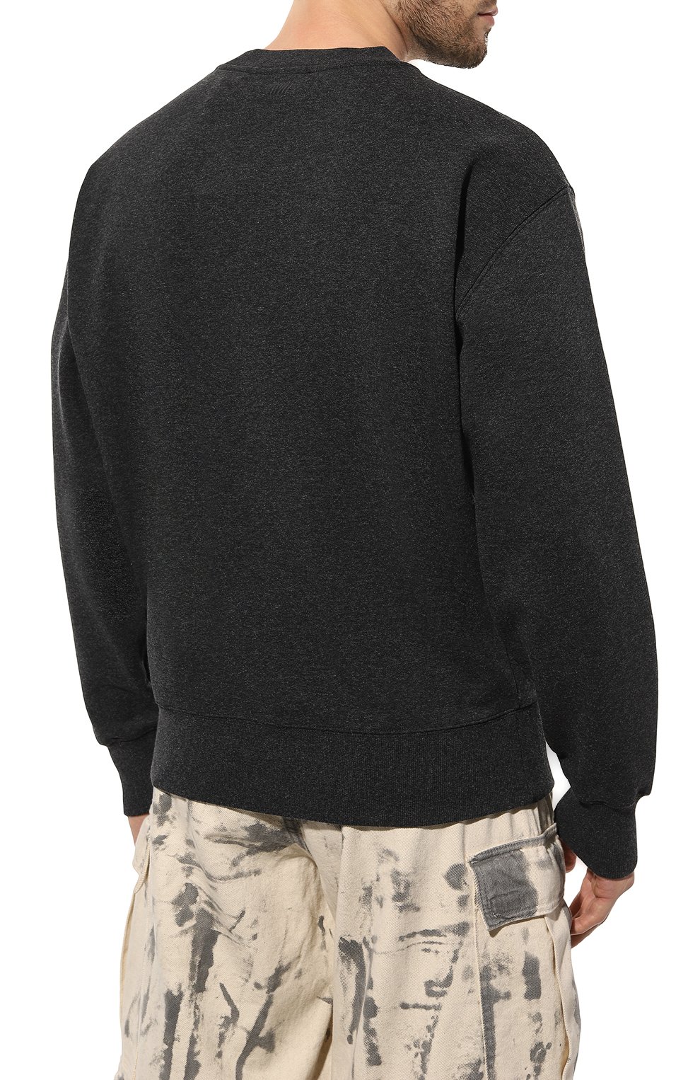 Хлопковый свитшот AMI, арт. USW011 739, фото 4