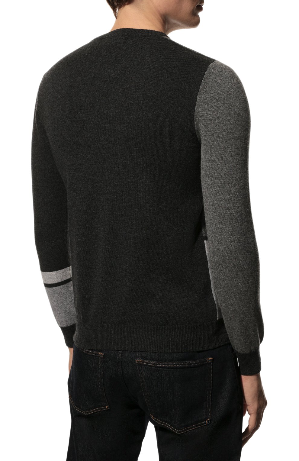 Кашемировый джемпер IL BORGO CASHMERE темно-серого цвета по цене 83150 руб., арт. 58-180-M0DG0, фото 4 Кашемировый джемпер IL BORGO CASHMERE, арт. 58-180-M0DG0, фото 4