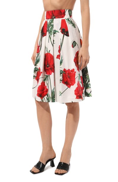 Хлопковая юбка DOLCE & GABBANA, арт. F4CLQT/HS5NN, фото 3