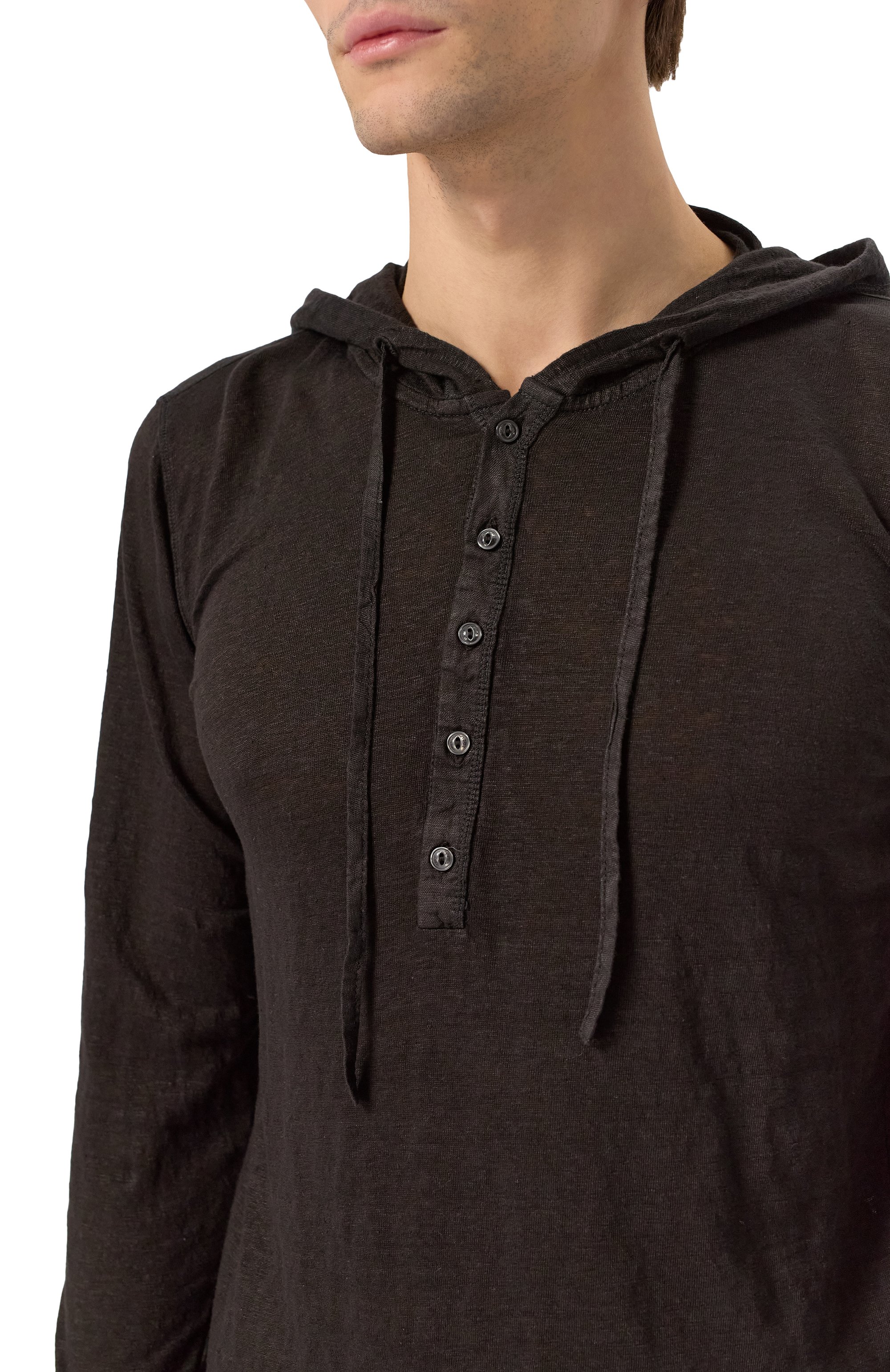 Льняной лонгслив-хенли 120% LINO, арт. 32ALIM7553/E908/S00, фото 5