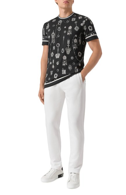 Мужская хлопковая футболка DOLCE & GABBANA, арт. G8RN8T/G7PKX