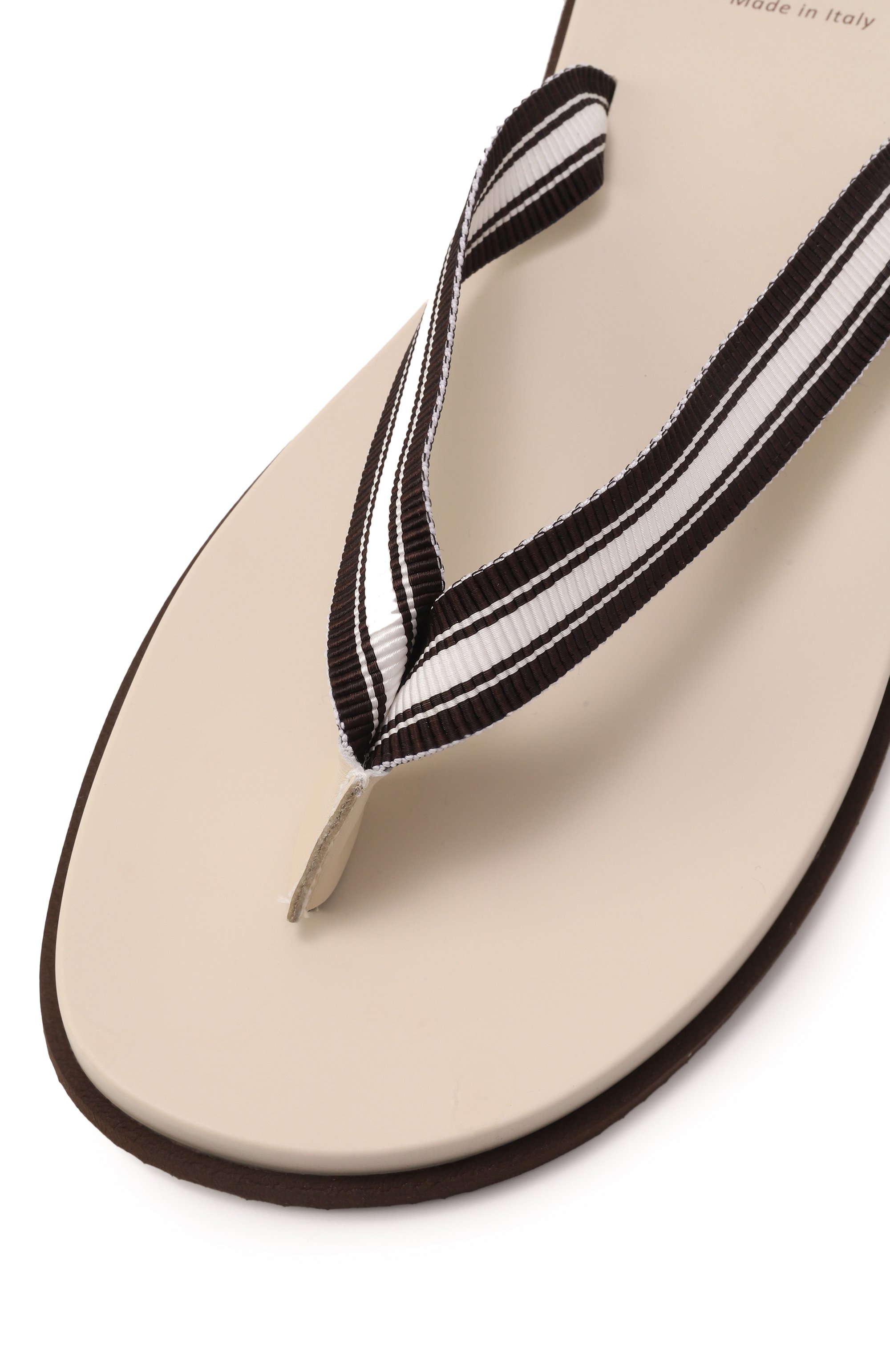 Комбинированные шлепанцы BRUNELLO CUCINELLI, арт. MZUNAVH328, фото 7