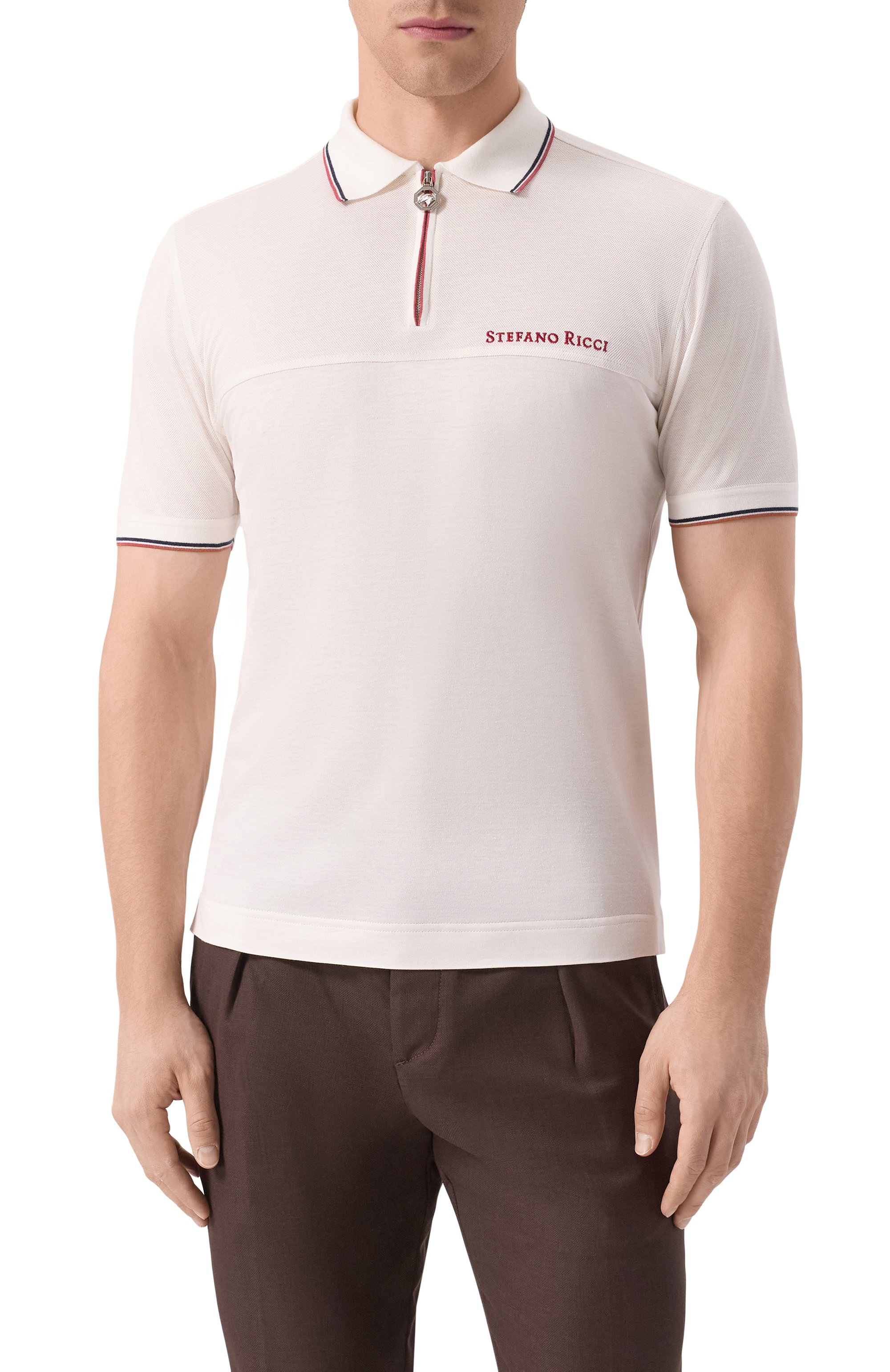 Поло из шелка и льна STEFANO RICCI, арт. K919053P31/T25102, фото 3