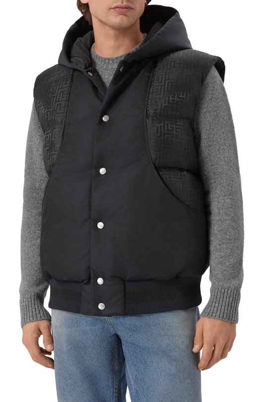 Утепленный жилет Balmain FH0T0141/MF22 Синий  FH0T0141/MF22 Фото 3