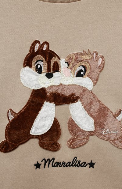 Хлопковый свитшот MONNALISA, арт. 190610, фото 3