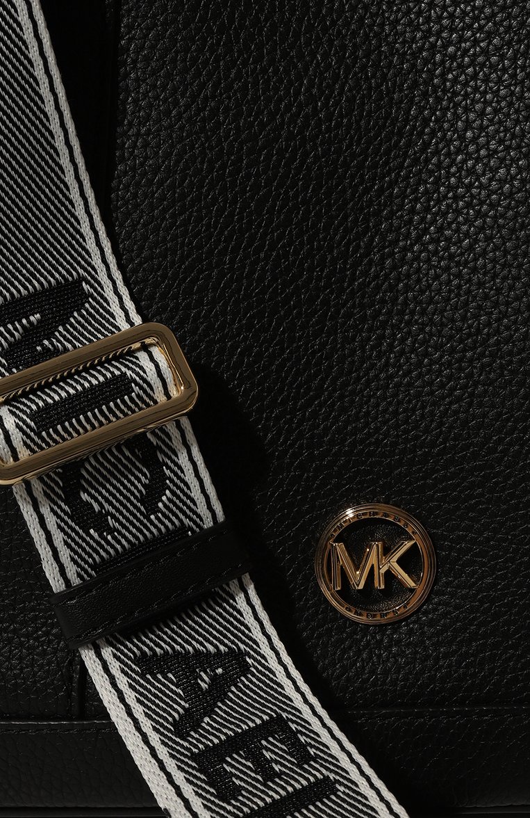Женская сумка-тоут luisa MICHAEL MICHAEL KORS черного цвета, арт. 30R4G99S2L | Фото 3 (Ремень/цепочка: На ремешке; Размер: large; Материал: Натуральная кожа)
