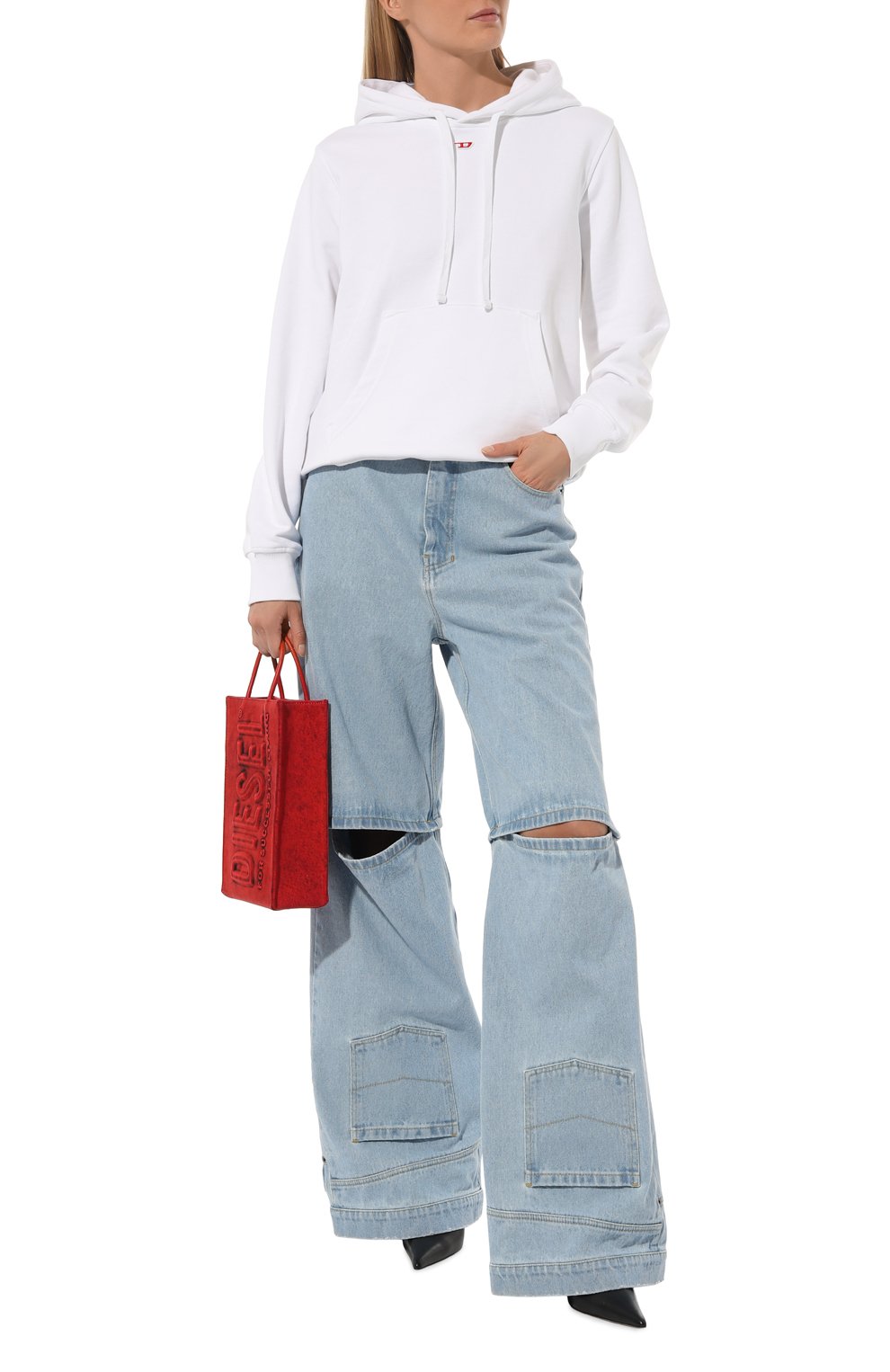 Хлопковое худи DIESEL, арт. A05333/0GEAD, фото 2