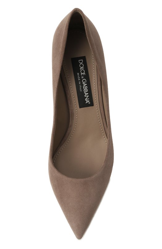 Замшевые туфли Cardinale 60 Dolce & Gabbana CD1839/B1275 Бежевый  CD1839/B1275 Фото 6