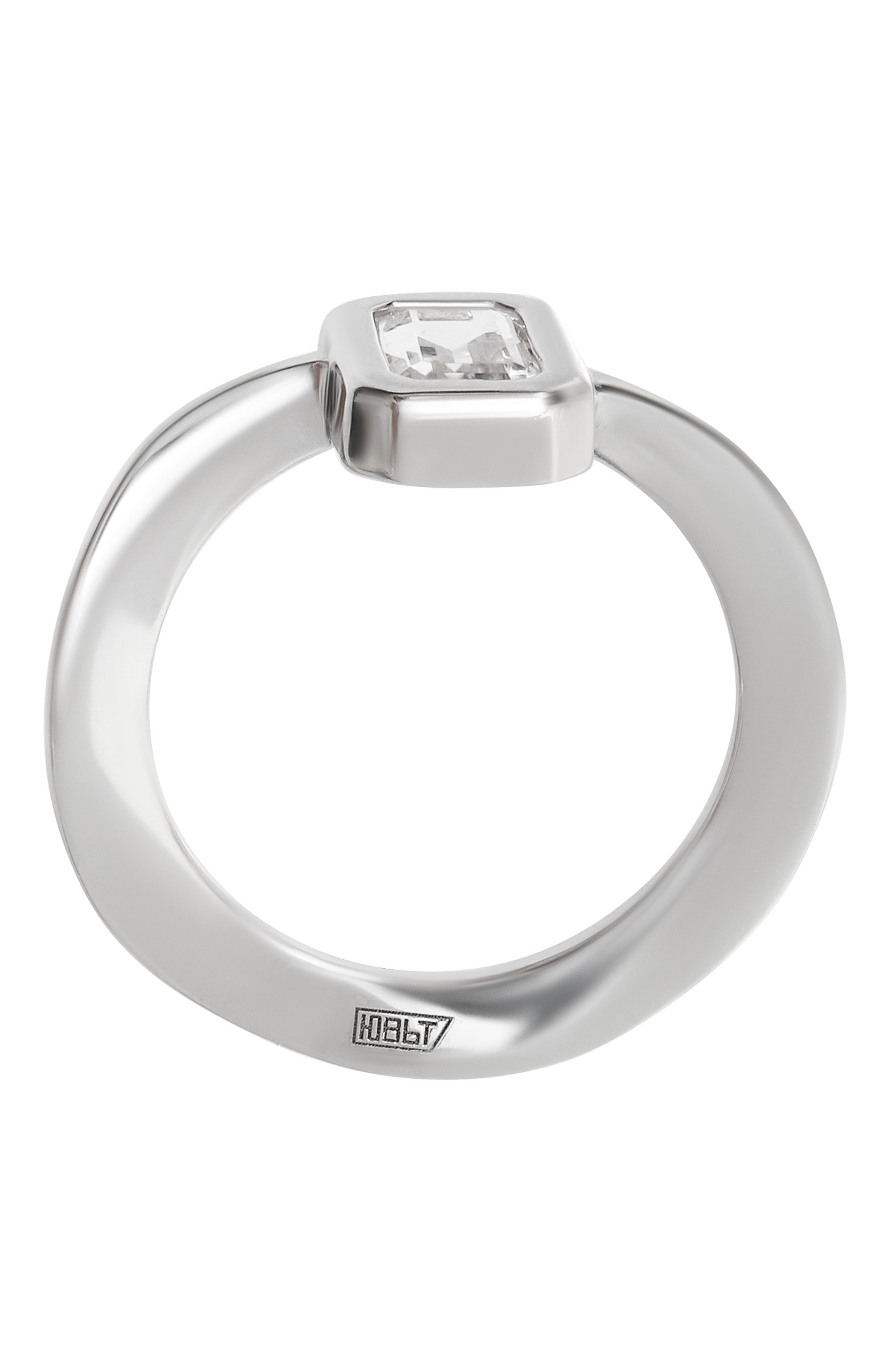 Кольцо-волна wave base с хрусталем MOONKA, арт. wav-r-crs, фото 4