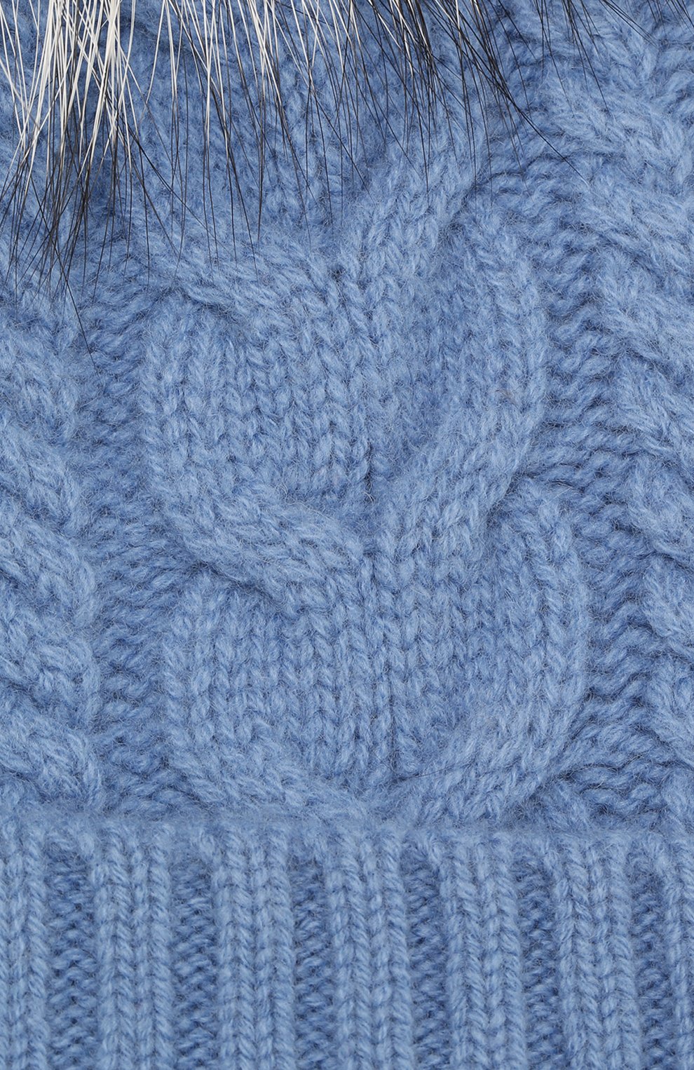 Шапка из смеси шерсти и кашемира с меховым помпоном MONCLER, арт. D2-093-99608-10-948AK, фото 3