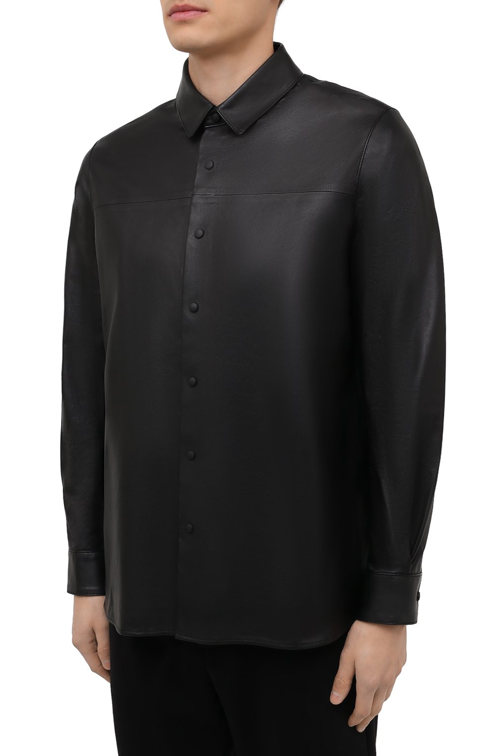 Кожаная рубашка RTA, арт. MF0LE-7159BKSU, фото 3
