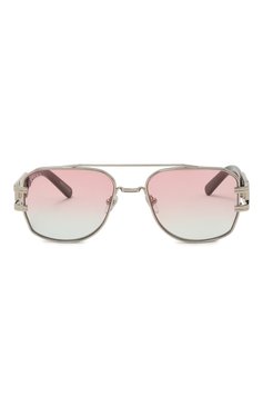 Женские солнцезащитные очки 9FIVE розового цвета, арт. R0YALS XL-PLATINUM / PINK BIC0L0R BLUE | Фото 4 (Нос: Не проставлено; Региональные ограничения белый список (Axapta Mercury): Не проставлено; Кросс-КТ: С/з-унисекс; Тип очков: С/з; Материал: Металл; Очки форма: �Авиаторы; Оптика Гендер: оптика-унисекс)