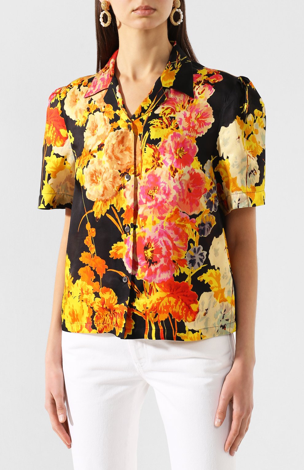 Рубашка из вискозы DRIES VAN NOTEN, арт. 201-10700-9404, фото 3