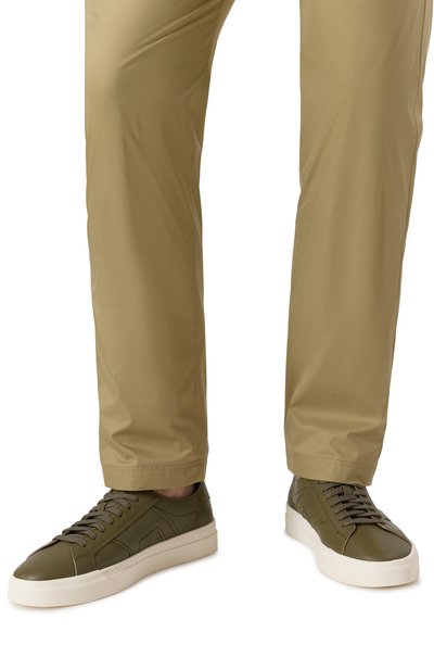 Кожаные кеды double buckle SANTONI, арт. MBGG21967PNNTSIW, фото 3