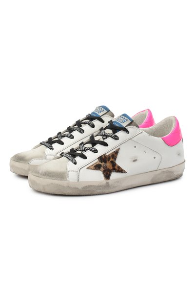 Кожаные кеды superstar GOLDEN GOOSE DELUXE BRAND, арт. GWF00101.F000115, фото 1