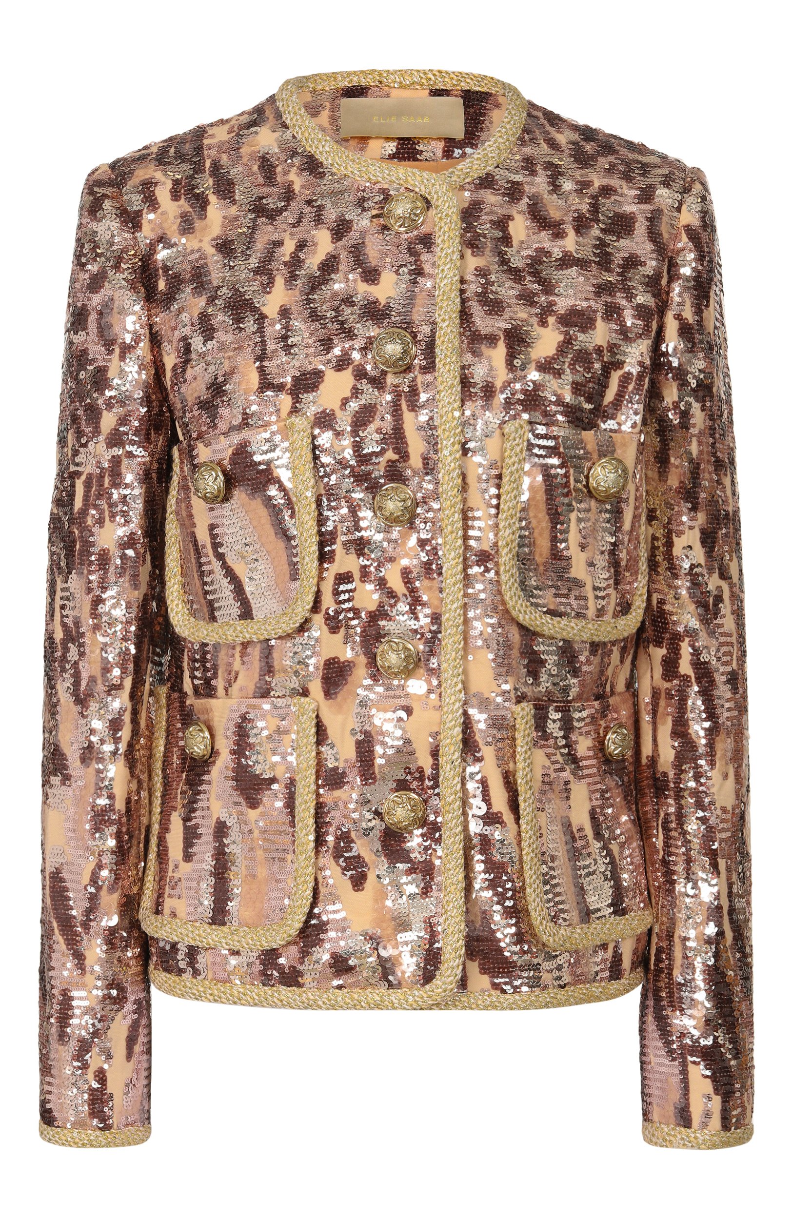 Жакет с отделкой пайетками ELIE SAAB, арт. J0275NP26/YA072, фото 1