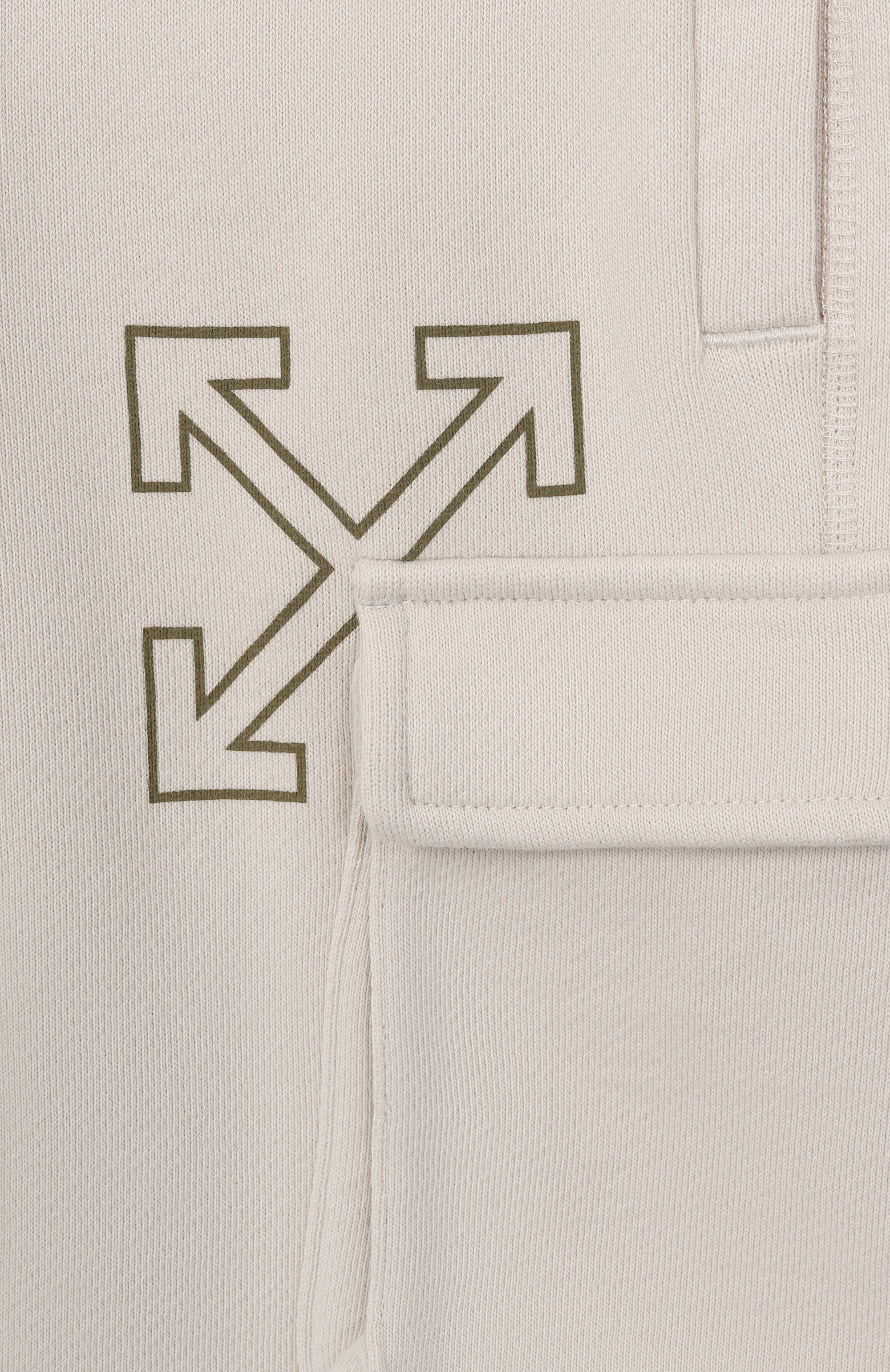 Хлопковые шорты-карго OFF-WHITE, арт. 0BCI005S26FLE001, фото 3