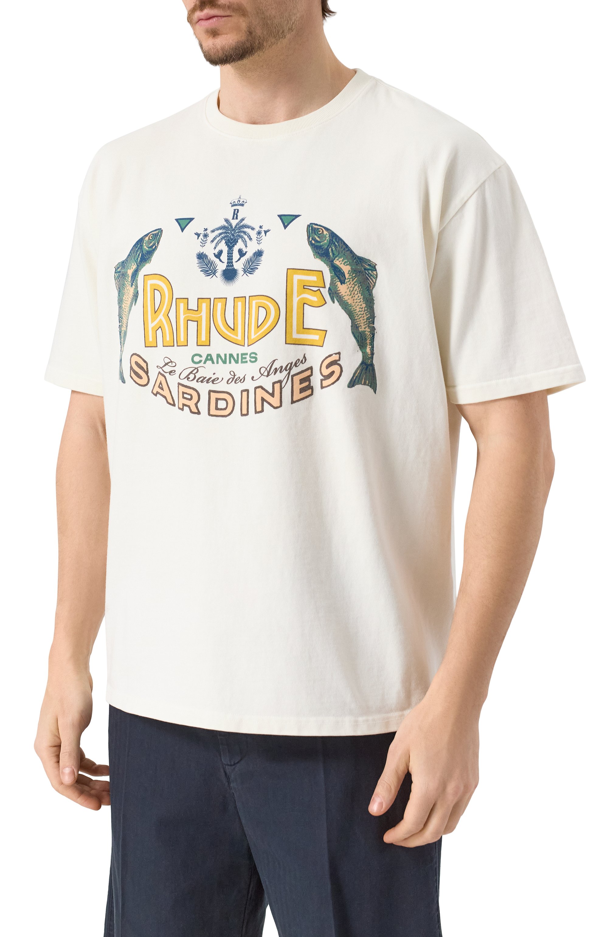 Хлопковая футболка RHUDE, арт. RHPS25TT09012, фото 3