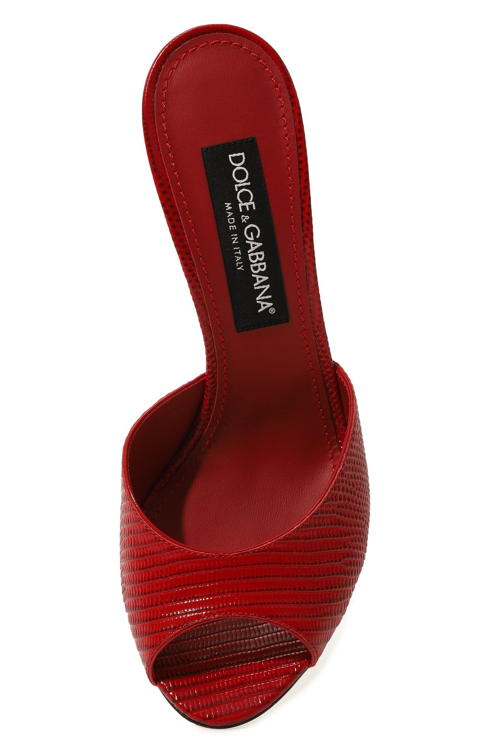 Кожаные мюли keira DOLCE & GABBANA красного цвета по цене 81800 руб., арт. CR1352/AS818, фото 6 Кожаные мюли keira DOLCE & GABBANA, арт. CR1352/AS818, фото 6
