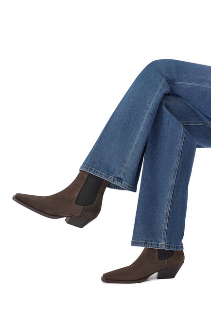 Женские замшевые ботильоны BRUNELLO CUCINELLI, арт. MZSFC3080P