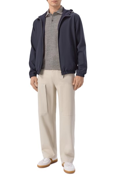 Поло изо льна и хлопка BOSS, арт. 50559147, фото 2