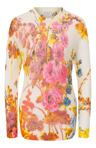 Женский хлопковый пуловер DRIES VAN NOTEN, арт. 201-11202-9710
