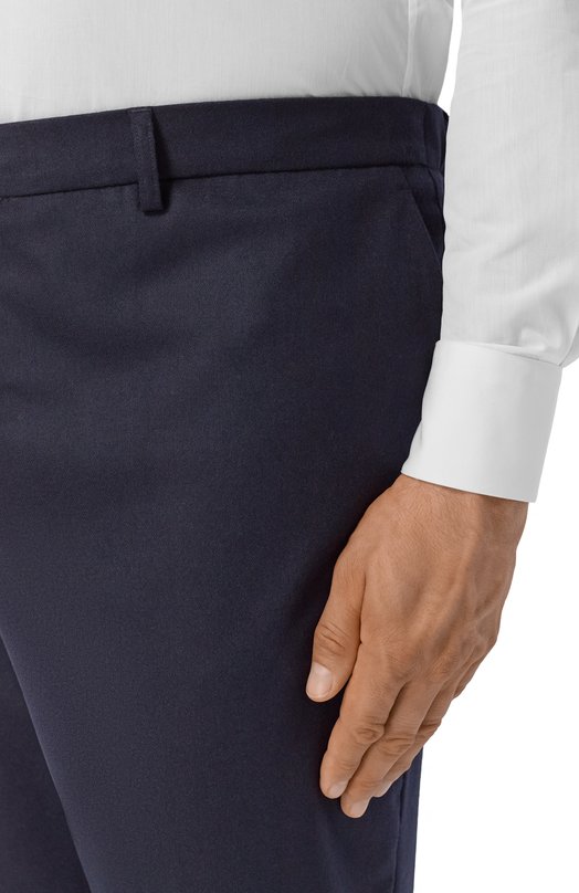 Шерстяные брюки Kiton UFPPERK0124G05 Синий  UFPPERK0124G05 Фото 5