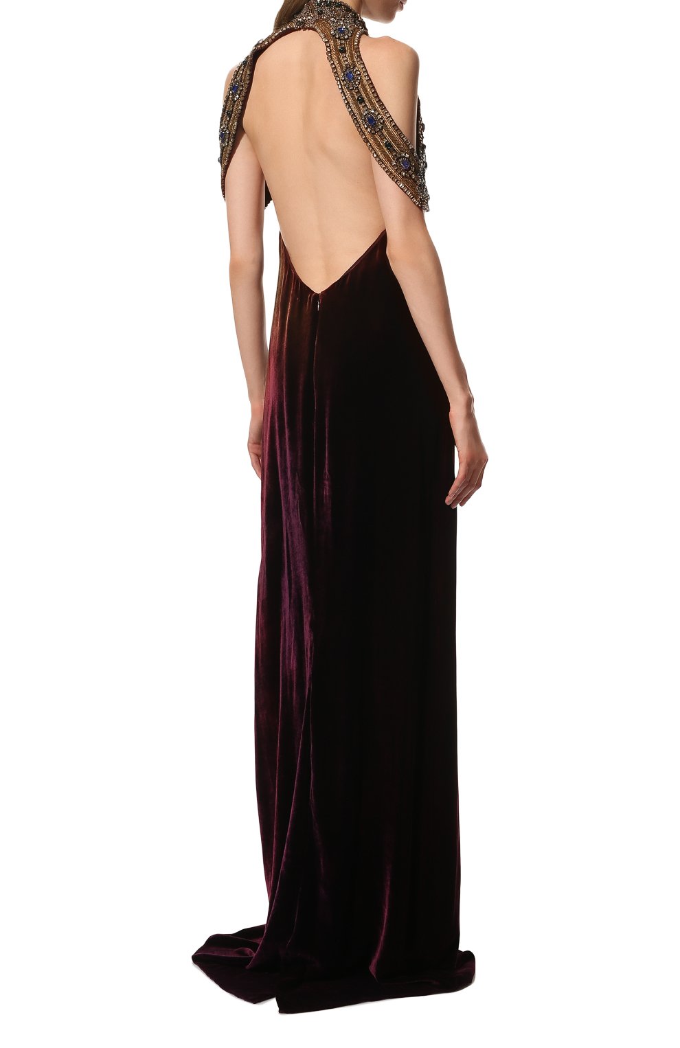 Платье из вискозы и шелка RALPH LAUREN, арт. 290736361, фото 4