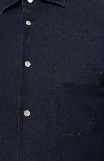 Хлопковая рубашка KITON, арт. UMCNERCH0847501, фото 5