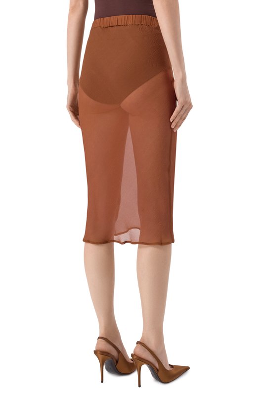 Шелковая юбка Albus Lumen AL.RT25.001.SKIRT Коричневый  AL.RT25.001.SKIRT Фото 4