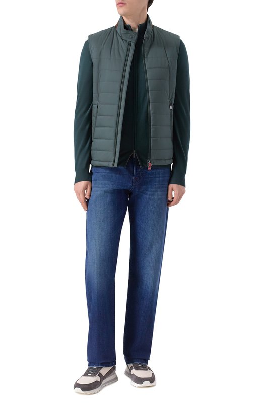 Утепленный жилет Kiton UW2195V0422H01 Зелёный  UW2195V0422H01 Фото 2