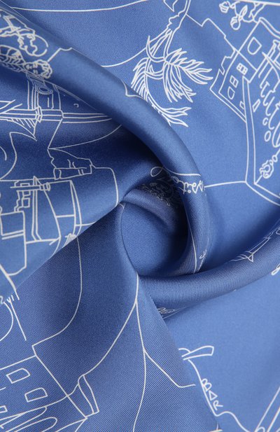 Шелковый платок EMILIO PUCCI светло-голубого цвета по цене 13400 руб., арт. 1EGB20/1ES20, фото 2 Шелковый платок EMILIO PUCCI, арт. 1EGB20/1ES20, фото 2