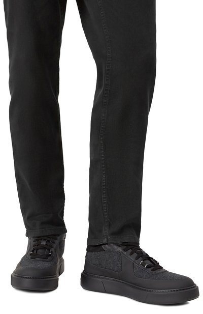 Комбинированные кеды CAMERLENGO черного цвета по цене 55500 руб., арт. 16880/ATLANTA LANA, фото 3 Комбинированные кеды CAMERLENGO, арт. 16880/ATLANTA LANA, фото 3