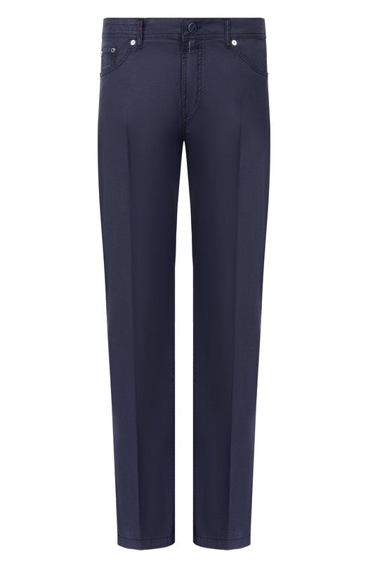 Брюки из хлопка и лиоцелла Kiton UPNJS1K0610H Синий UPNJS1K0610H