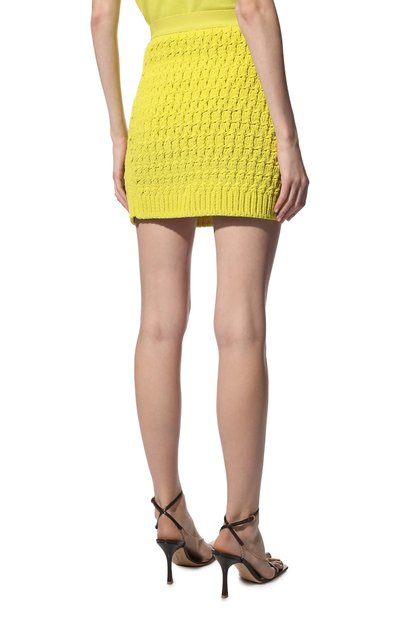 Юбка BOTTEGA VENETA желтого цвета по цене 85850 руб., арт. 690668/V1T70, фото 4 Юбка BOTTEGA VENETA, арт. 690668/V1T70, фото 4
