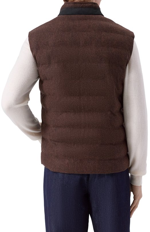 Жилет из шерсти и кашемира MVST D0NG0/400022 Коричневый  D0NG0/400022 Фото 4