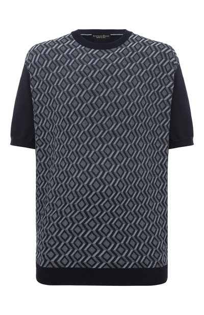 Мужской джемпер из хлопка и шелка STEFANO RICCI, арт. K616393G10/F24231