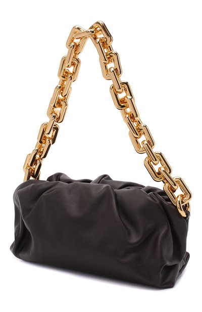 Сумка chain pouch BOTTEGA VENETA темно-коричневого цвета по цене 287000 руб., арт. 620230/VCP40, фото 4 Сумка chain pouch BOTTEGA VENETA, арт. 620230/VCP40, фото 4