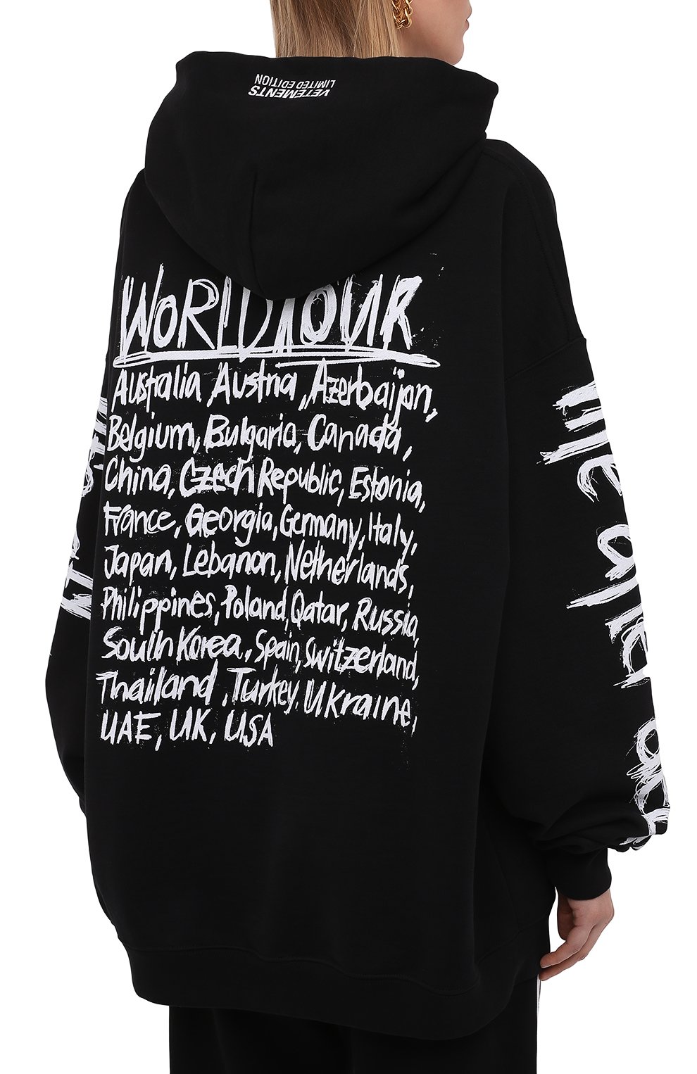 Хлопковое худи VETEMENTS, арт. UA52TR910W 1606/W, фото 4