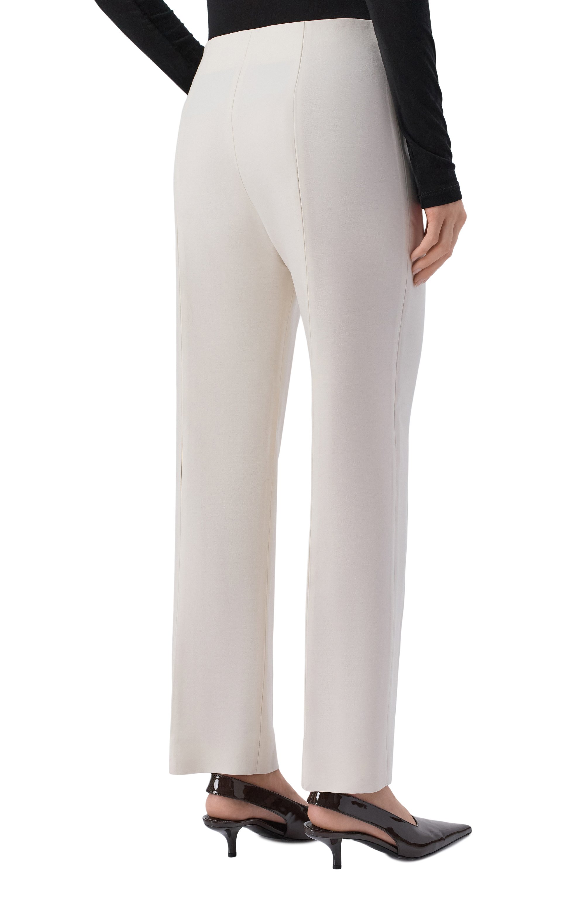 Брюки из шерсти и шелка TOTEME, арт. 261-WRB0377-FB0567, фото 4