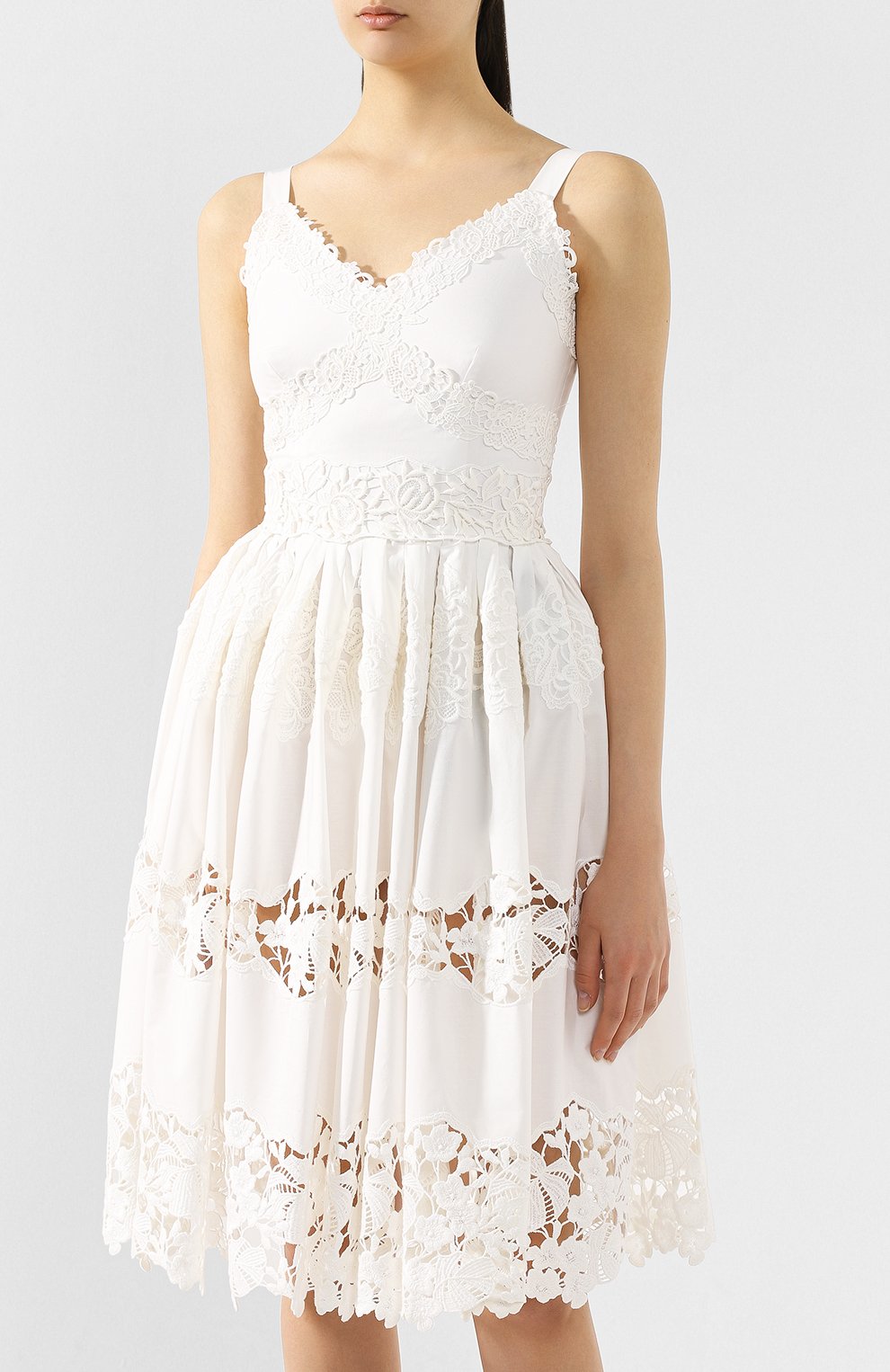 Хлопковое платье DOLCE & GABBANA, арт. F6C3QZ/FGMFE, фото 3