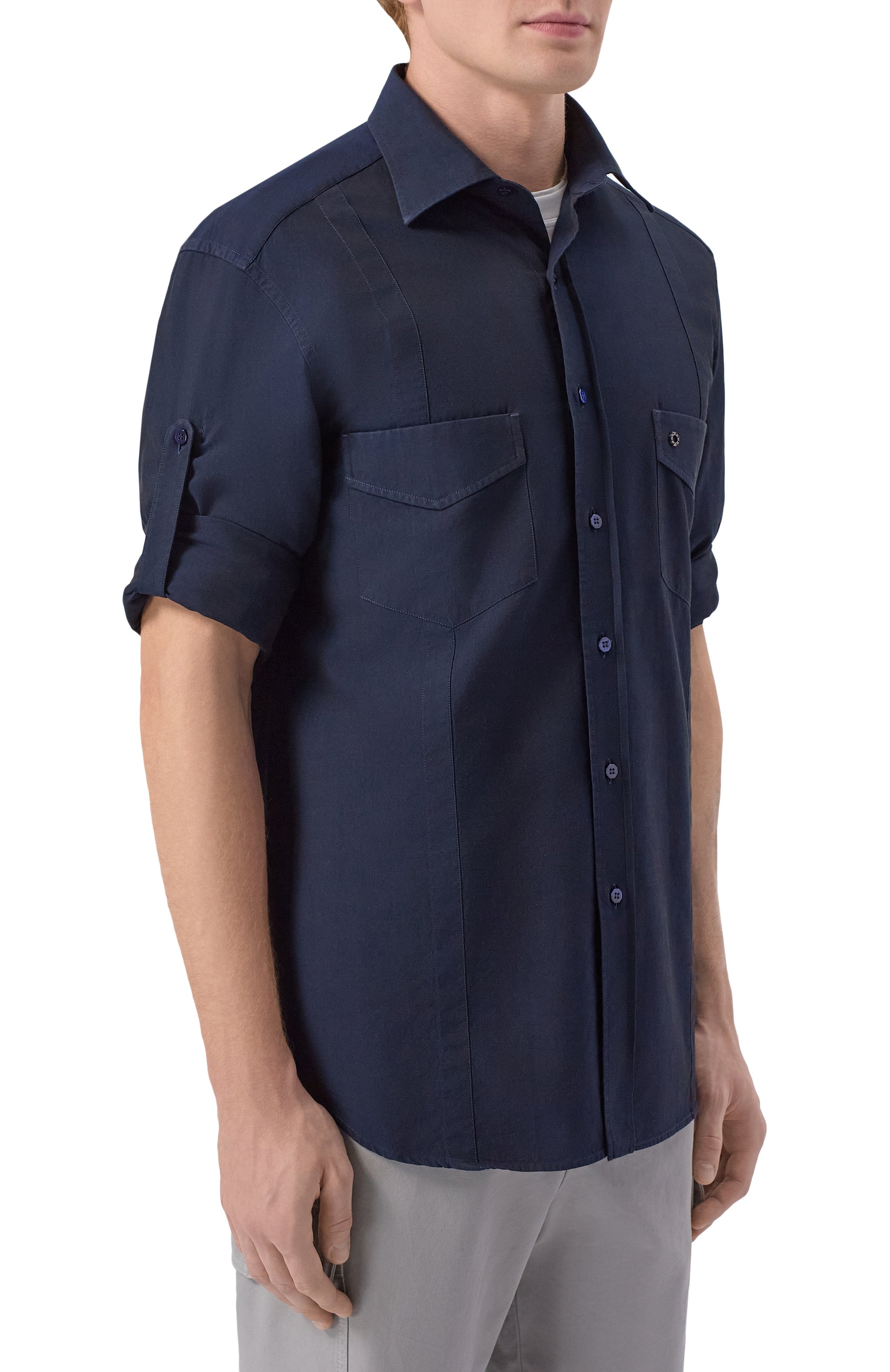 Хлопковая рубашка STEFANO RICCI, арт. MC008149/BX3128, фото 6