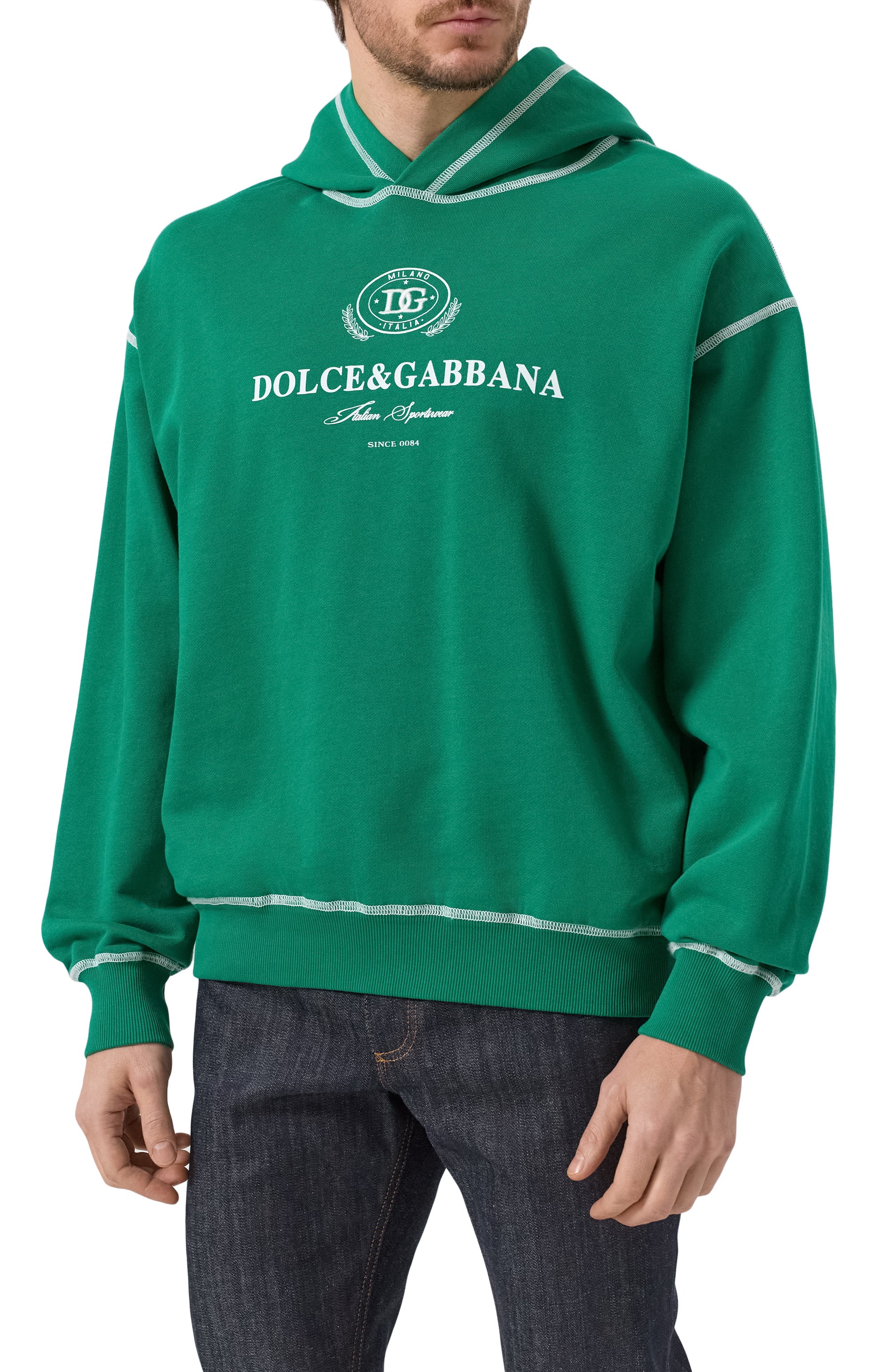 Хлопковое худи DOLCE & GABBANA, арт. G9BDXZ/G7N0N, фото 3