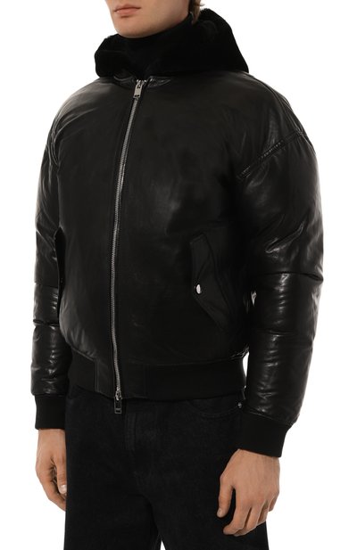 Кожаный бомбер JACOB LEE, арт. MLJ069AW24GB, фото 3