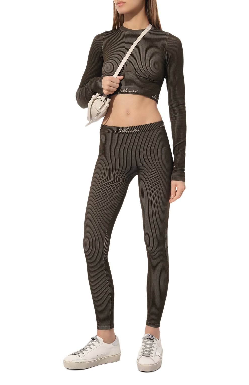 Легинсы AMIRI хаки цвета по цене 87550 руб., арт. PS24WKP008, фото 2 Легинсы AMIRI, арт. PS24WKP008, фото 2